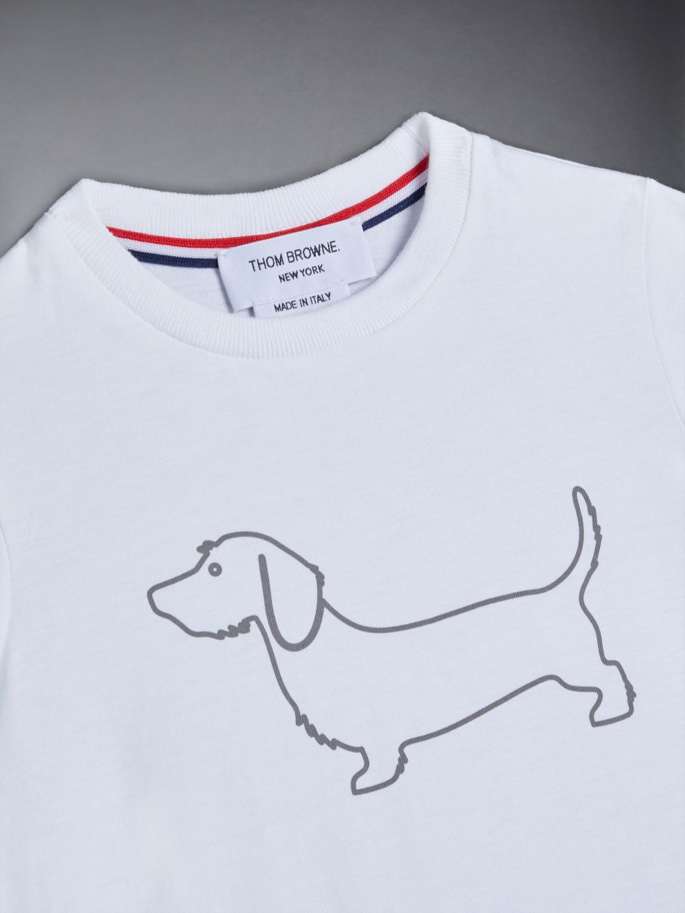 Thom Browne Cotton Hector Boys's T Shirts White | DXX52C99683