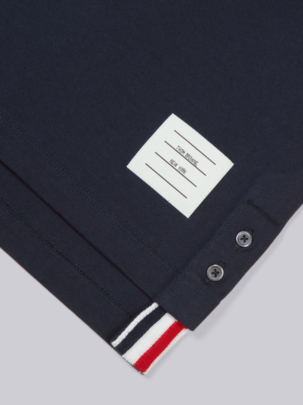 Thom Browne Cotton Jersey Short Sleeve Boys's T Shirts Navy | NKX75A25903