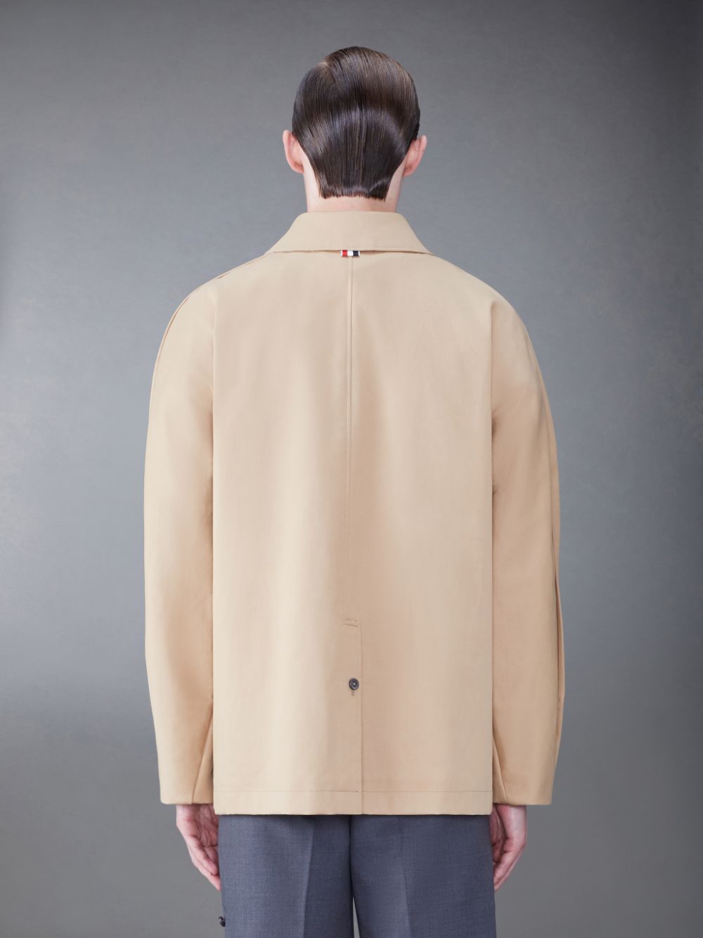 Thom Browne Cotton Mackintosh Cropped Dolman Men Coats Brown | CAG45I43563