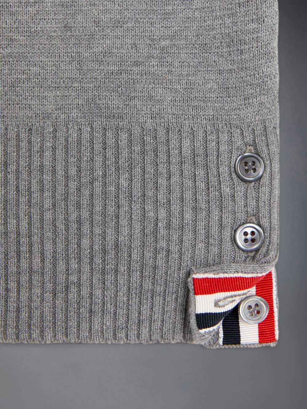 Thom Browne Cotton Milano 4-Bar Boys's Pullover Grey | JSU46X81609