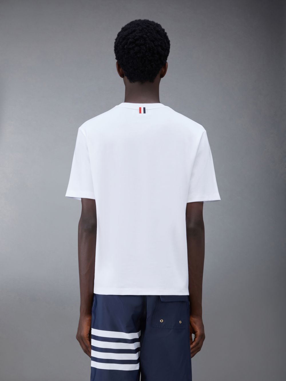 Thom Browne Cotton Milano Oversized Pocket Men T Shirts White | ZRW81I33171