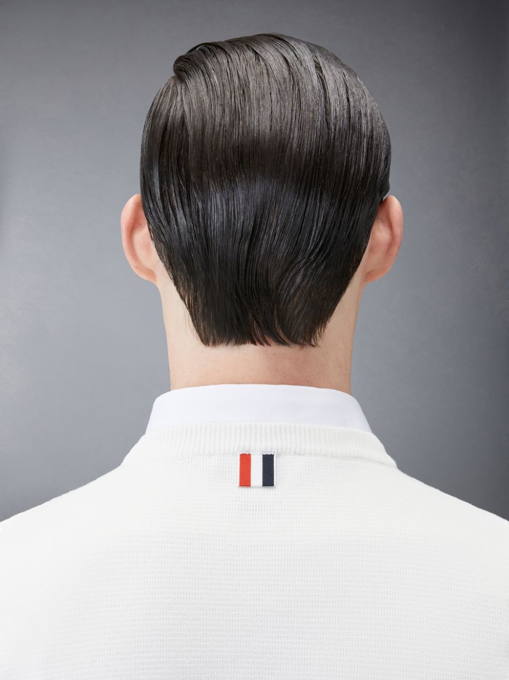 Thom Browne Cotton Milano Stripe Men Pullover White | UGV15U21409