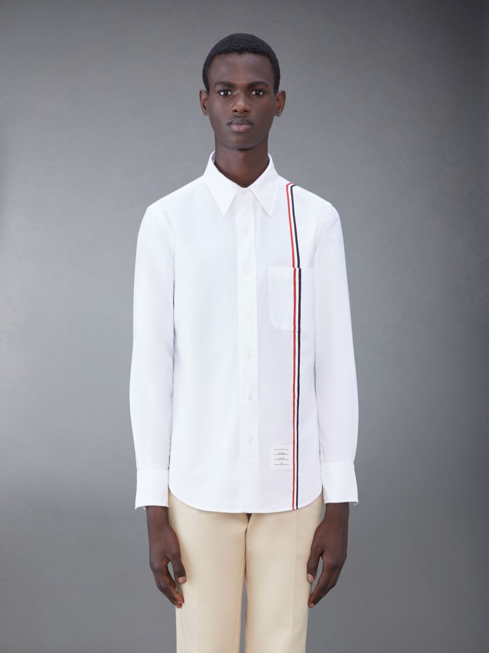 Thom Browne Cotton Oxford Men Shirts White | DKD88O13765