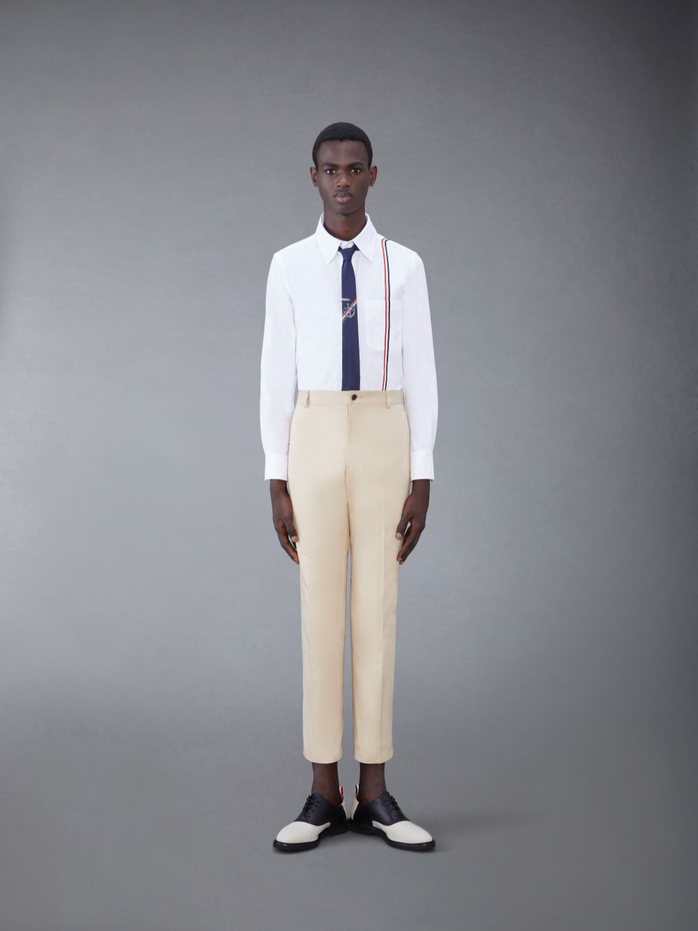 Thom Browne Cotton Oxford Men Shirts White | DKD88O13765