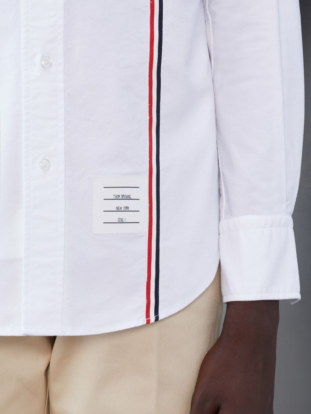 Thom Browne Cotton Oxford Men Shirts White | DKD88O13765