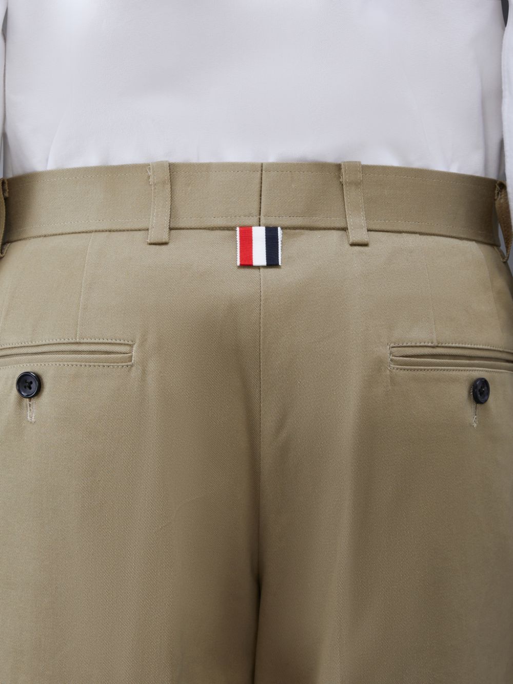 Thom Browne Cotton Twill 4-Bar Chino Men Pants Brown | DIY16C50523