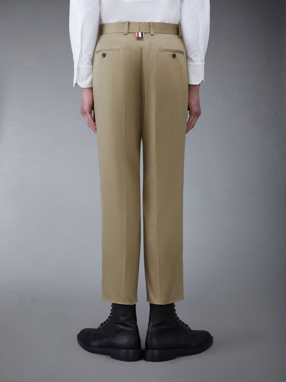 Thom Browne Cotton Twill Chino Men Pants Beige | ETU14T96129