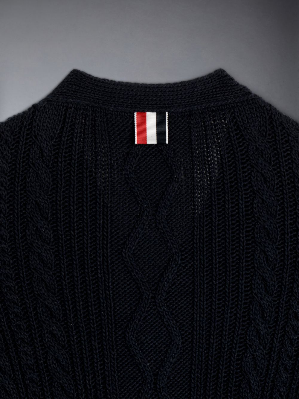 Thom Browne Cotton V-neck Boys's Cardigan Blue | TQG69X12623