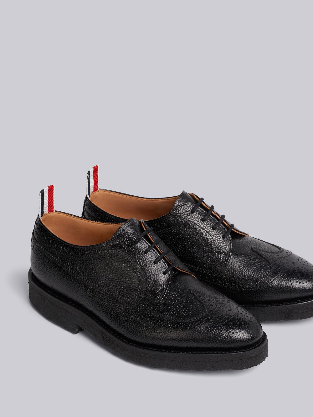 Thom Browne Crepe Sole Longwing Women Brogue Shoes Black | XUS74B38591