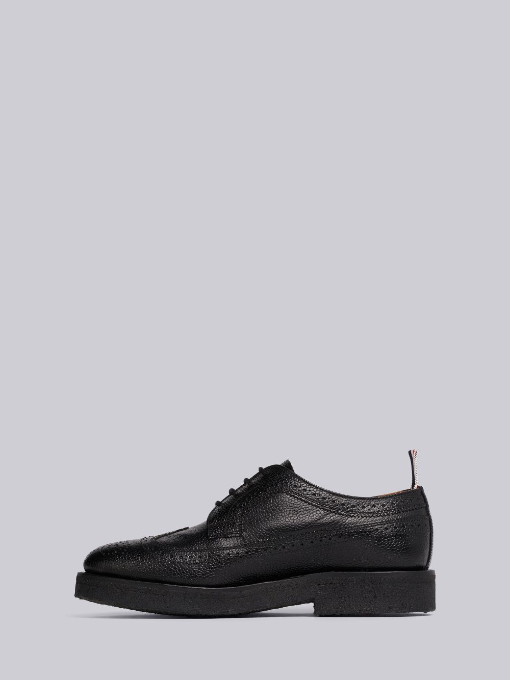 Thom Browne Crepe Sole Longwing Women Brogue Shoes Black | XUS74B38591