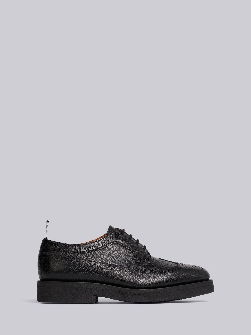 Thom Browne Crepe Sole Longwing Women Brogue Shoes Black | XUS74B38591