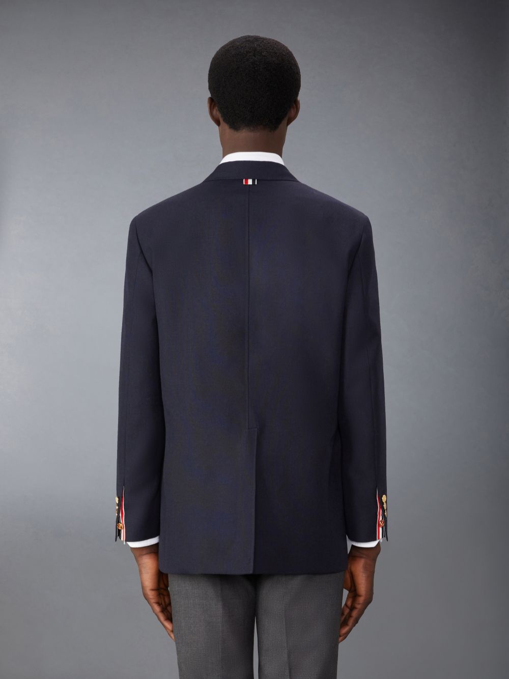 Thom Browne Crispy Wool Unstructured Sack Sport Men Coats Blue | HIC54A74146