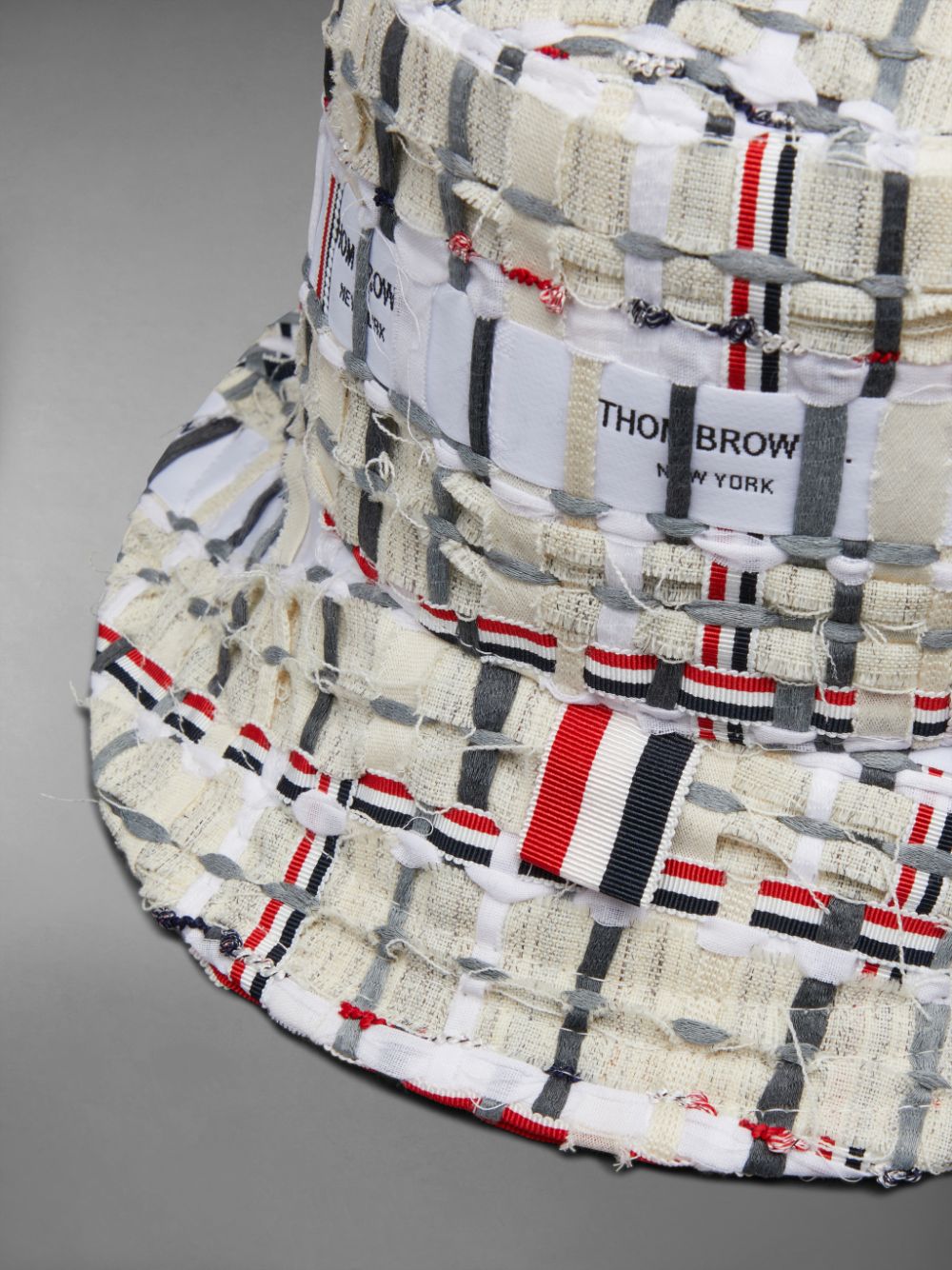 Thom Browne Deconstructed Tweed Women Bucket Hats Orange | JIG92Z34622