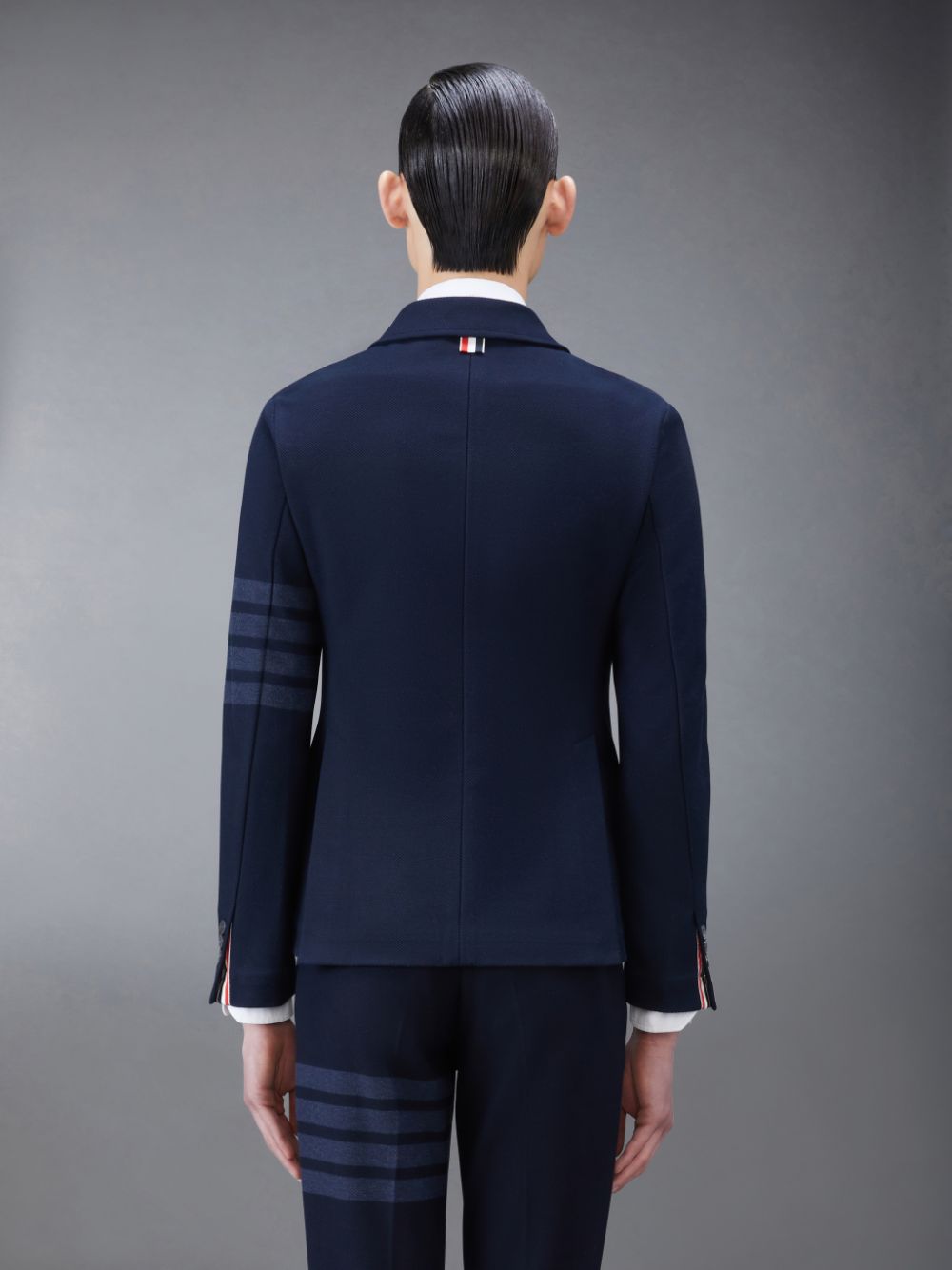 Thom Browne Double Face Tech Twill Sport Men Coats Blue | YGS32H30992