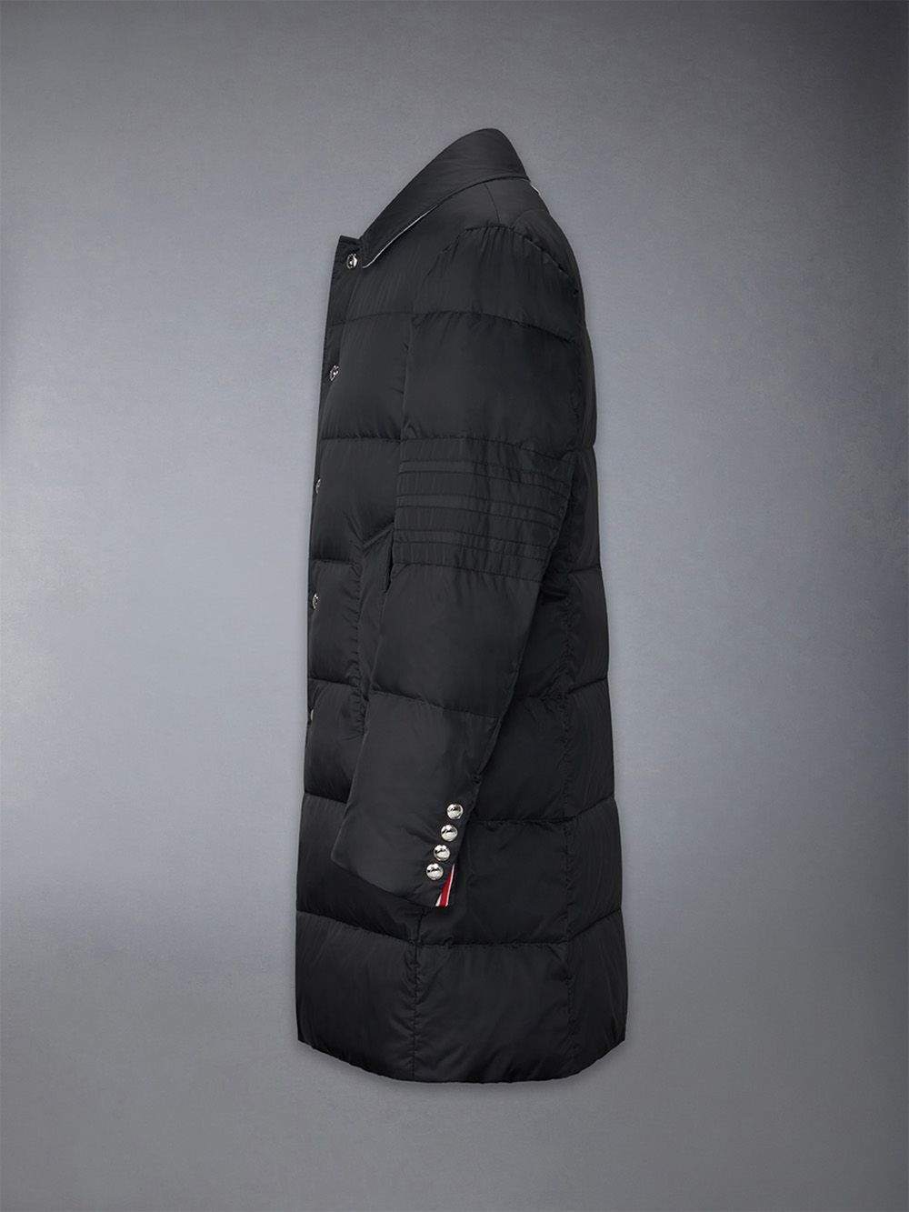 Thom Browne Downfilled 4-bar Classic Bal Collar Men Coats Black | NID32A12129