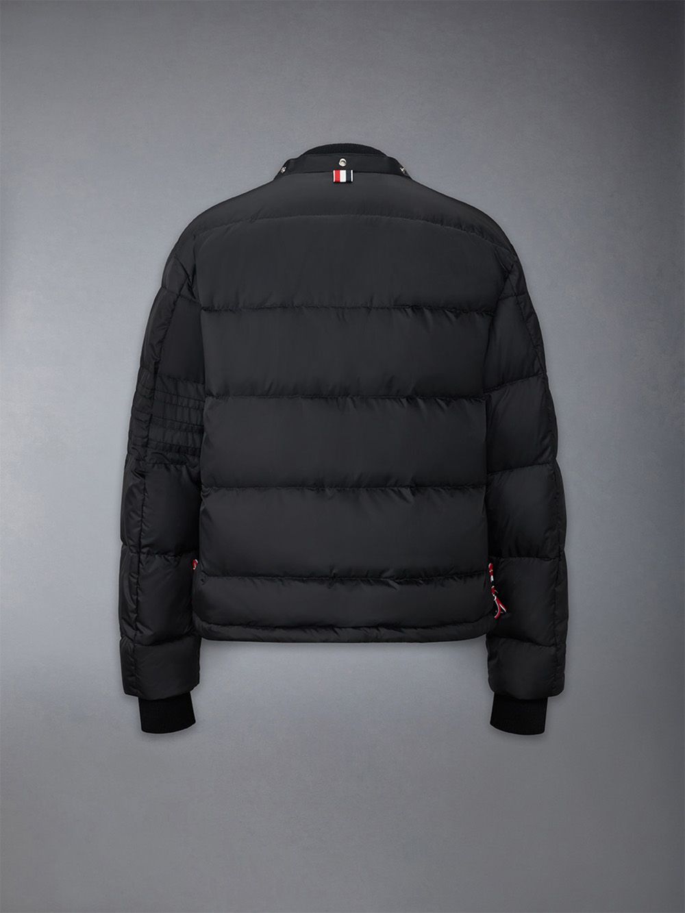 Thom Browne Downfilled 4-bar Hooded Bomber Men Jackets Black | KPU93J16174