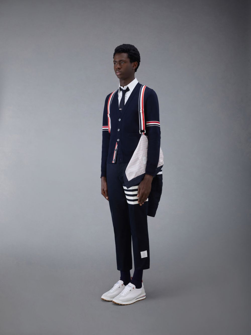 Thom Browne Downfilled Twill Shirt Men Coats Blue | ILL33Y13751