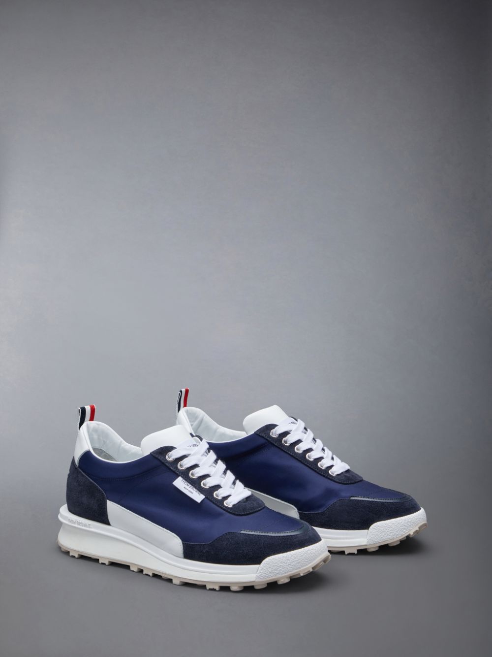 Thom Browne Eco Nylon Alumni Men Sneakers Blue | SSY93L60436