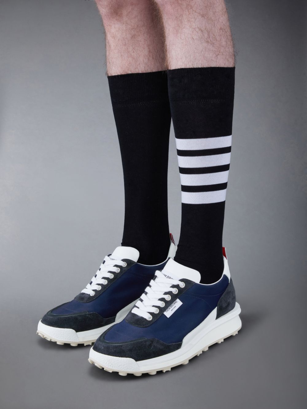 Thom Browne Eco Nylon Alumni Men Sneakers Blue | SSY93L60436