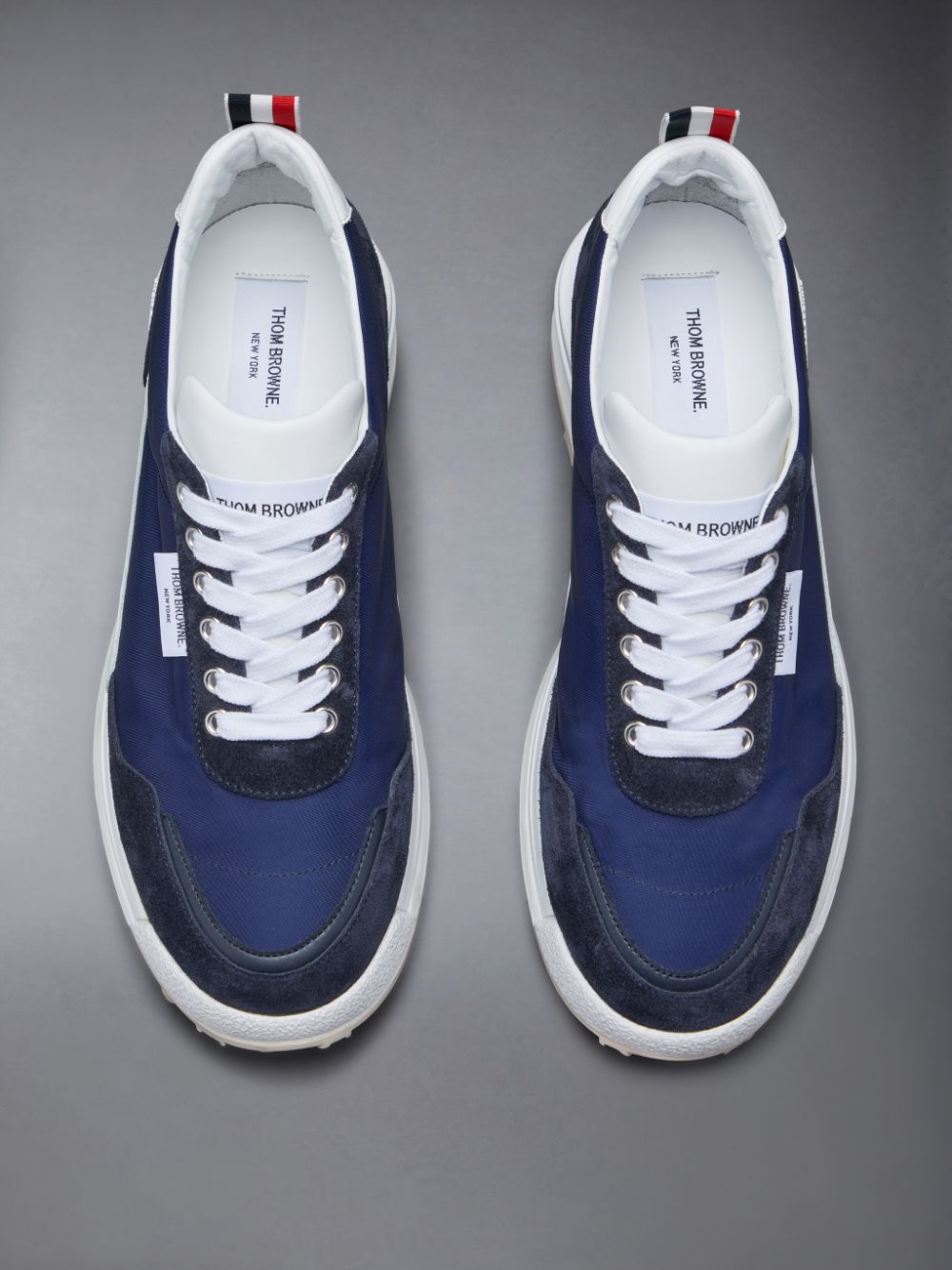 Thom Browne Eco Nylon Alumni Men Sneakers Blue | SSY93L60436