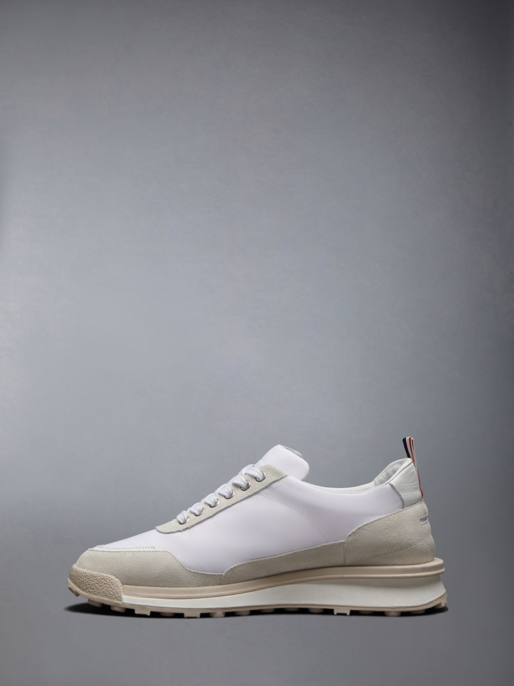 Thom Browne Eco Nylon Alumni Men Sneakers Beige | LHT55W08448