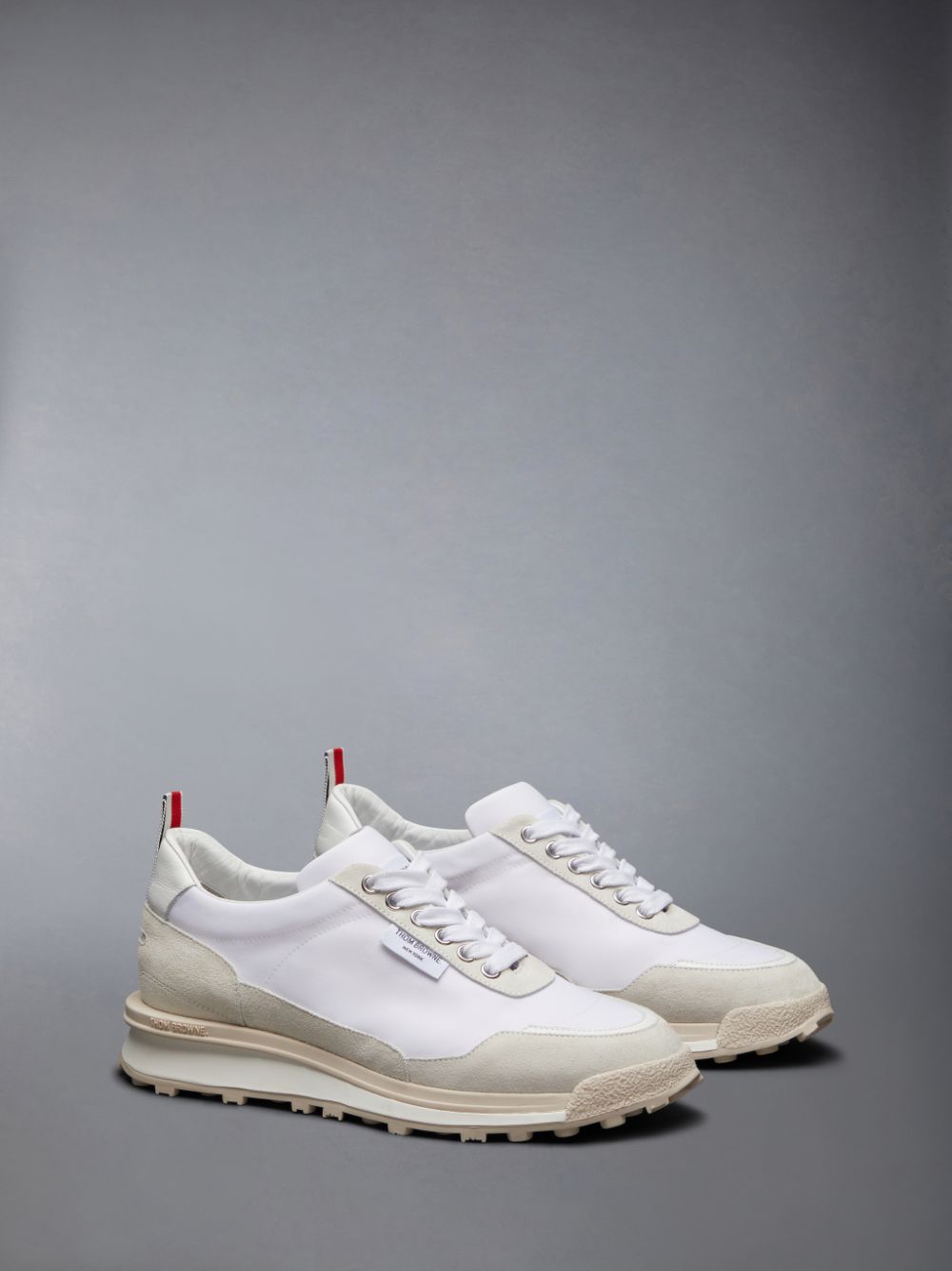 Thom Browne Eco Nylon Alumni Women Sneakers White | CNF89S94407