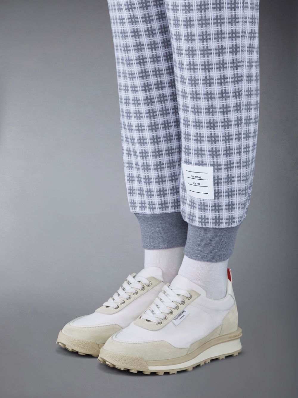 Thom Browne Eco Nylon Alumni Women Sneakers White | CNF89S94407