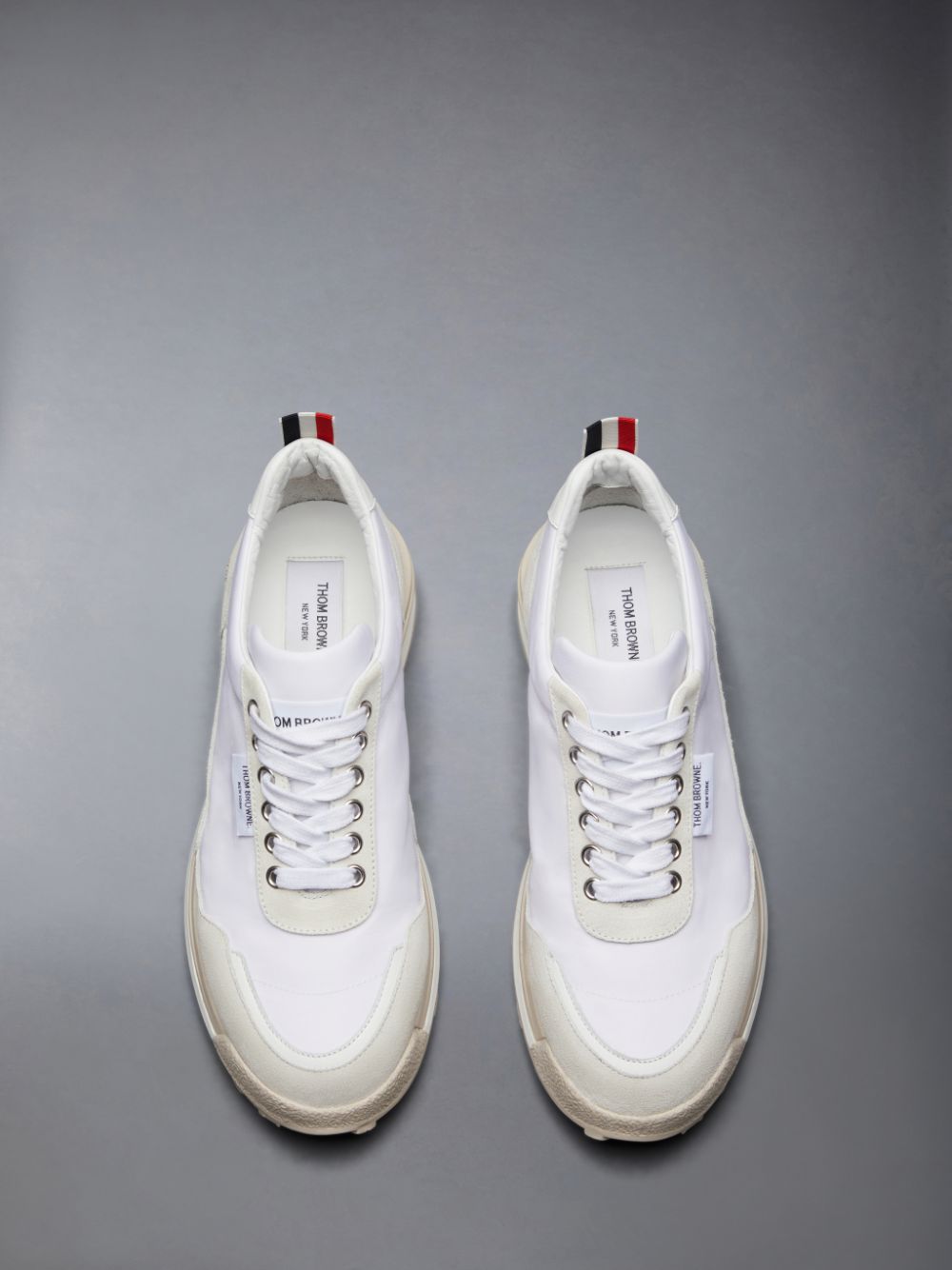 Thom Browne Eco Nylon Alumni Women Sneakers White | CNF89S94407