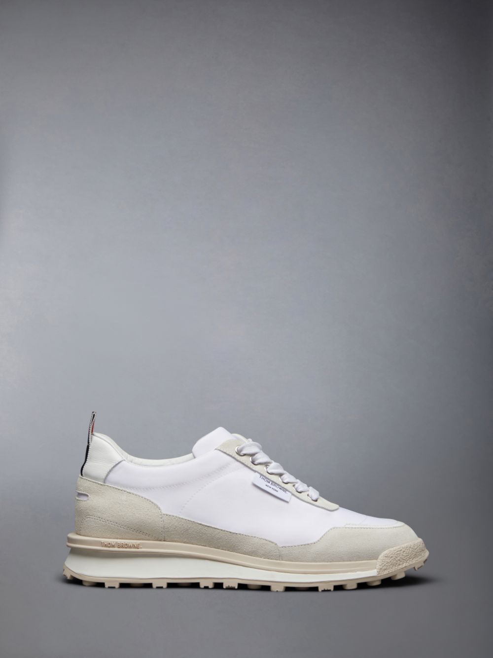 Thom Browne Eco Nylon Alumni Women Sneakers White | CNF89S94407