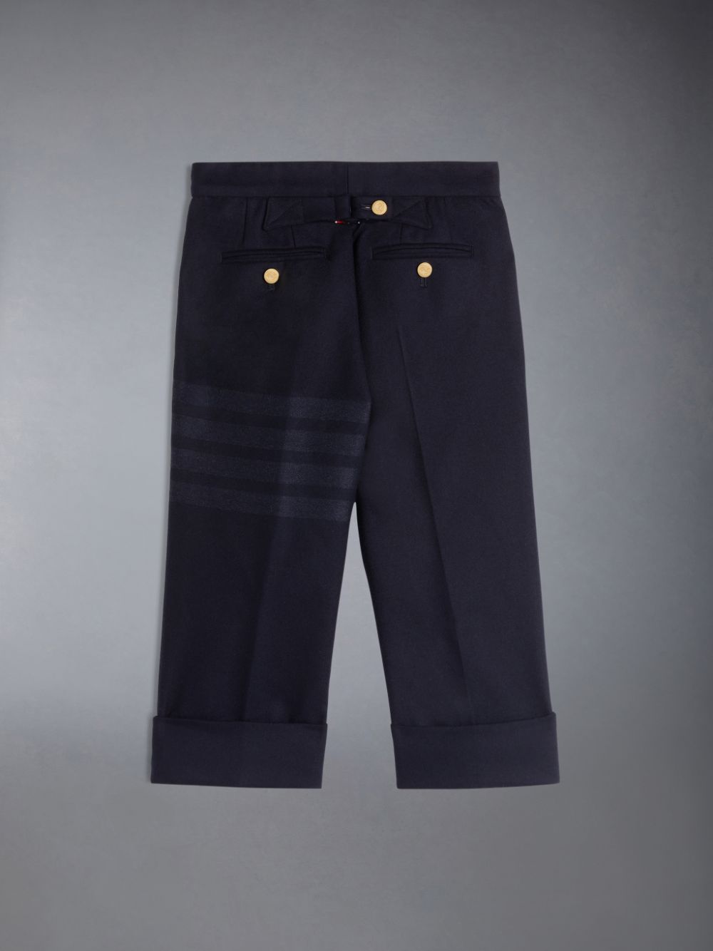 Thom Browne Flannel 4-Bar Classic Boys's Pants Blue | IXK99I43915