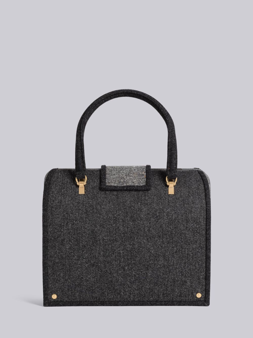 Thom Browne Fun-Mix Solid Donegal Mrs. Women Tote Bags Grey | PHU39U08556