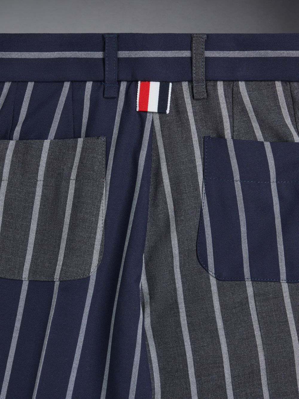 Thom Browne FunMix Wool Bold Stripe Sack Boys's Pants Blue | VBF82C57151