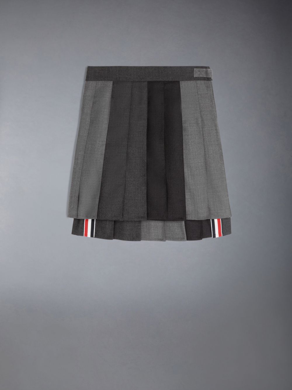 Thom Browne Funmix Twill Pleated Mini Girls\'s Skirts Grey | SAQ85H21695