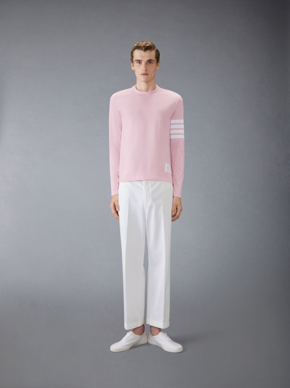 Thom Browne Jersey 4-Bar Men T Shirts Pink | YQO64K95770