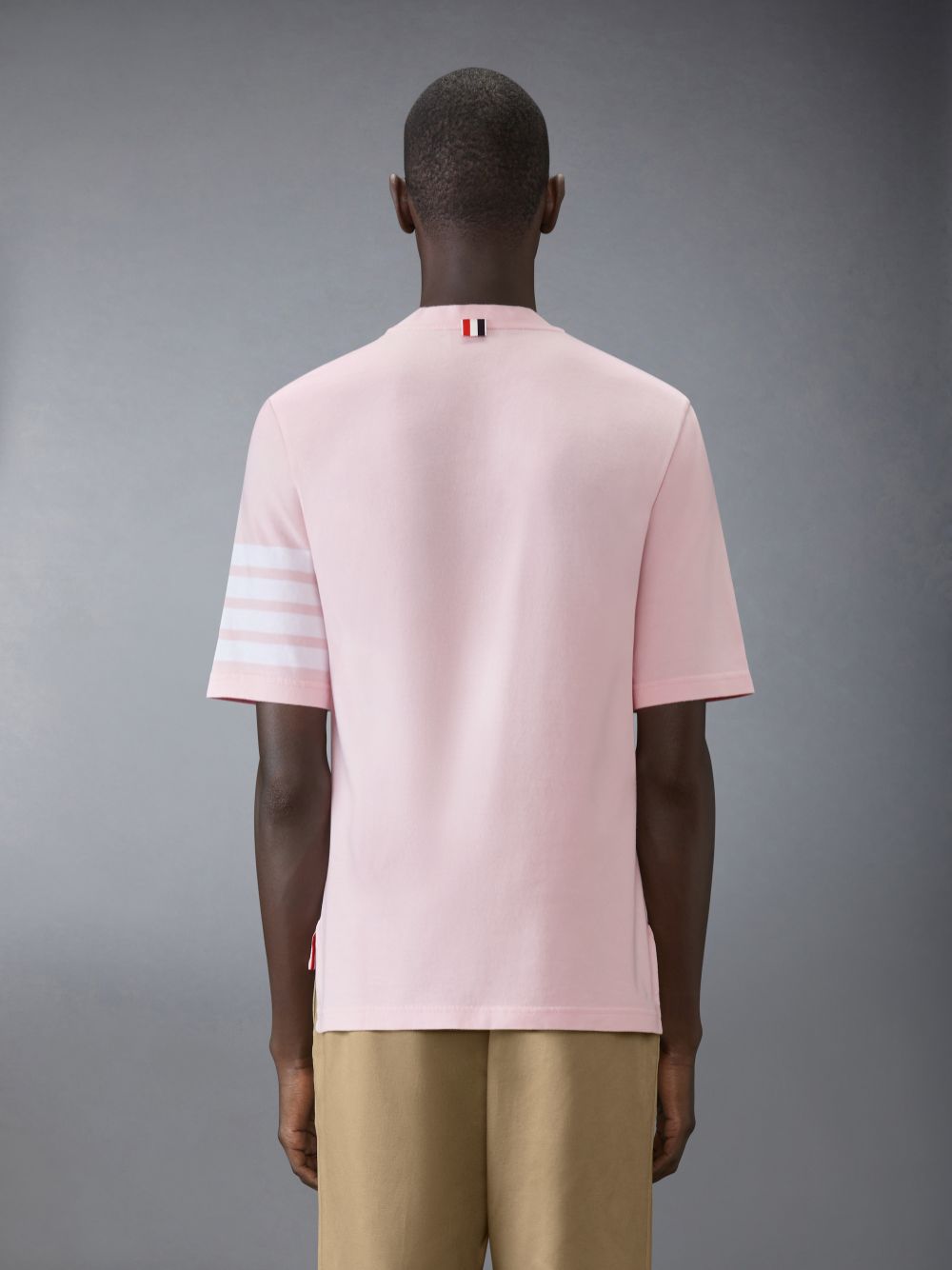 Thom Browne Jersey 4-Bar Short Sleeve Men T Shirts Pink | CHS53O52965