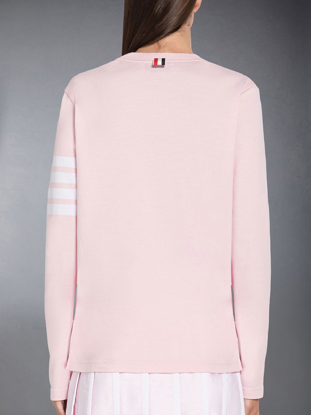 Thom Browne Jersey 4-Bar Women T Shirts Pink | HVI71Q04821