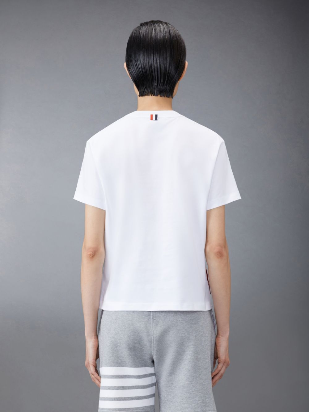 Thom Browne Jersey Boxy Pocket Women T Shirts White | DMA23C05939