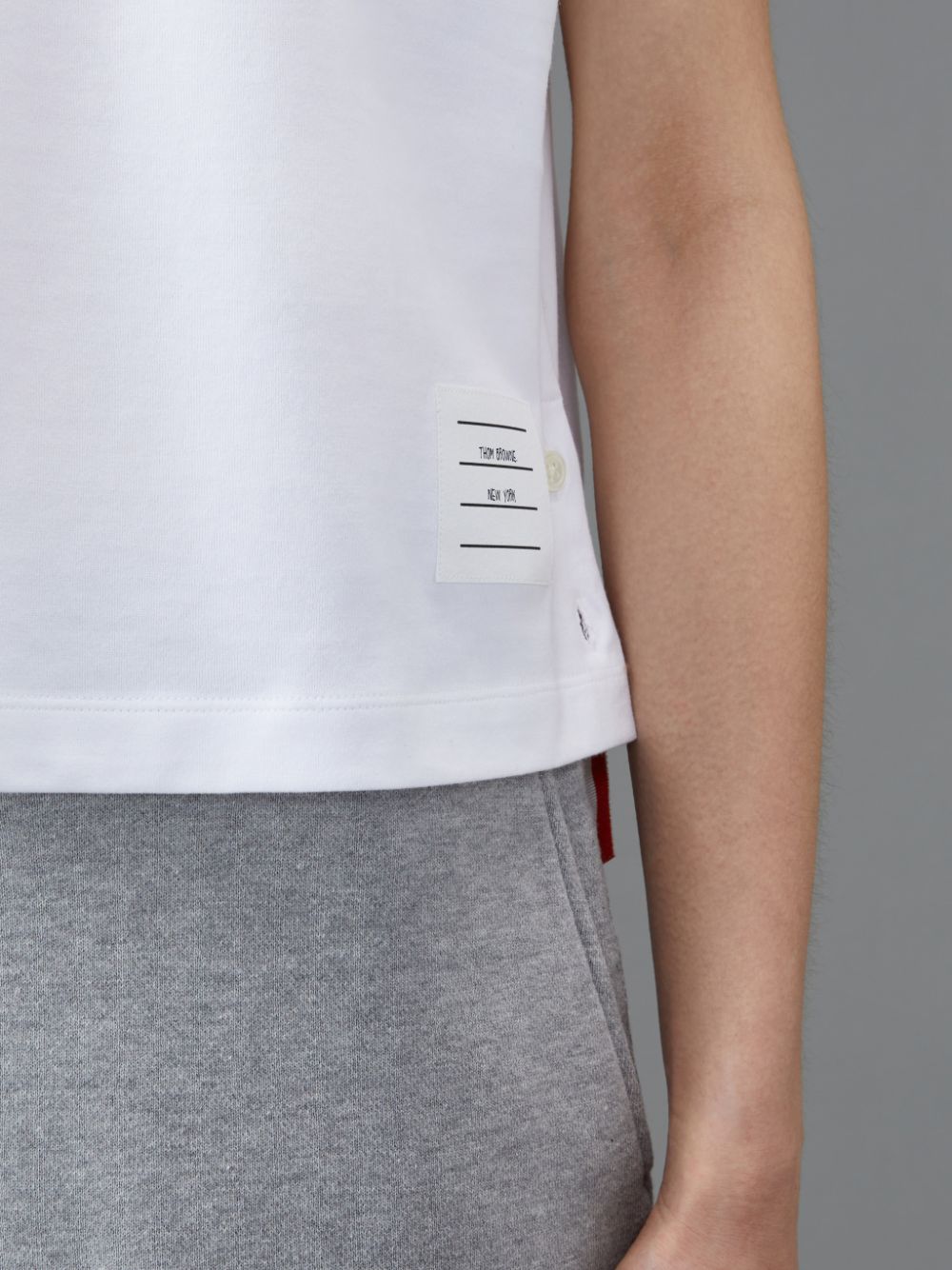 Thom Browne Jersey Boxy Pocket Women T Shirts White | DMA23C05939