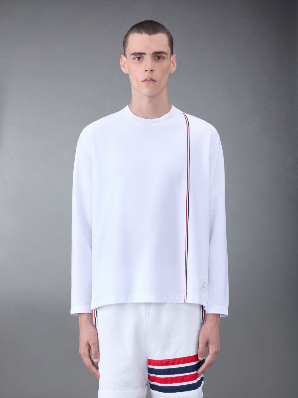 Thom Browne Jersey Oversized Men T Shirts White | NTV46Q97557