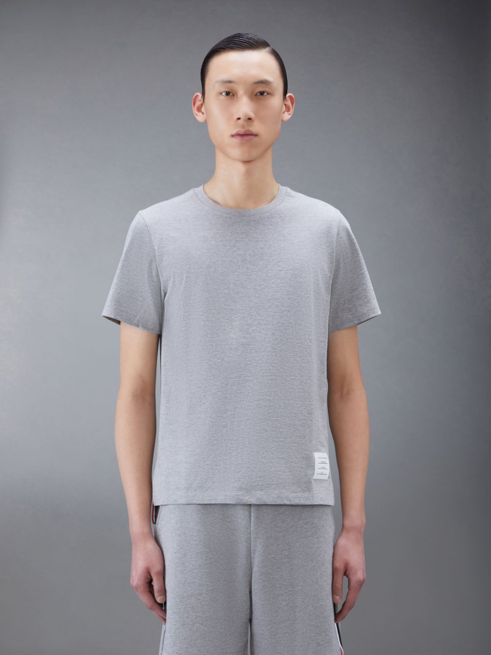 Thom Browne Jersey Relaxed Side Slit Men T Shirts Grey | RRK76T18726