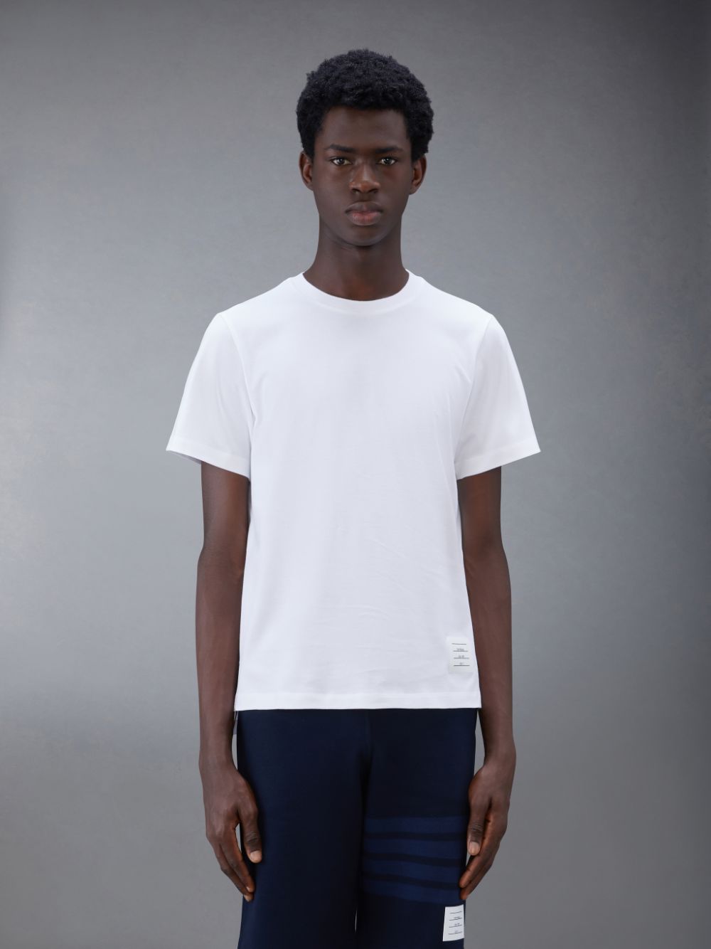 Thom Browne Jersey Relaxed Side Slit Men T Shirts White | ARI25E56270