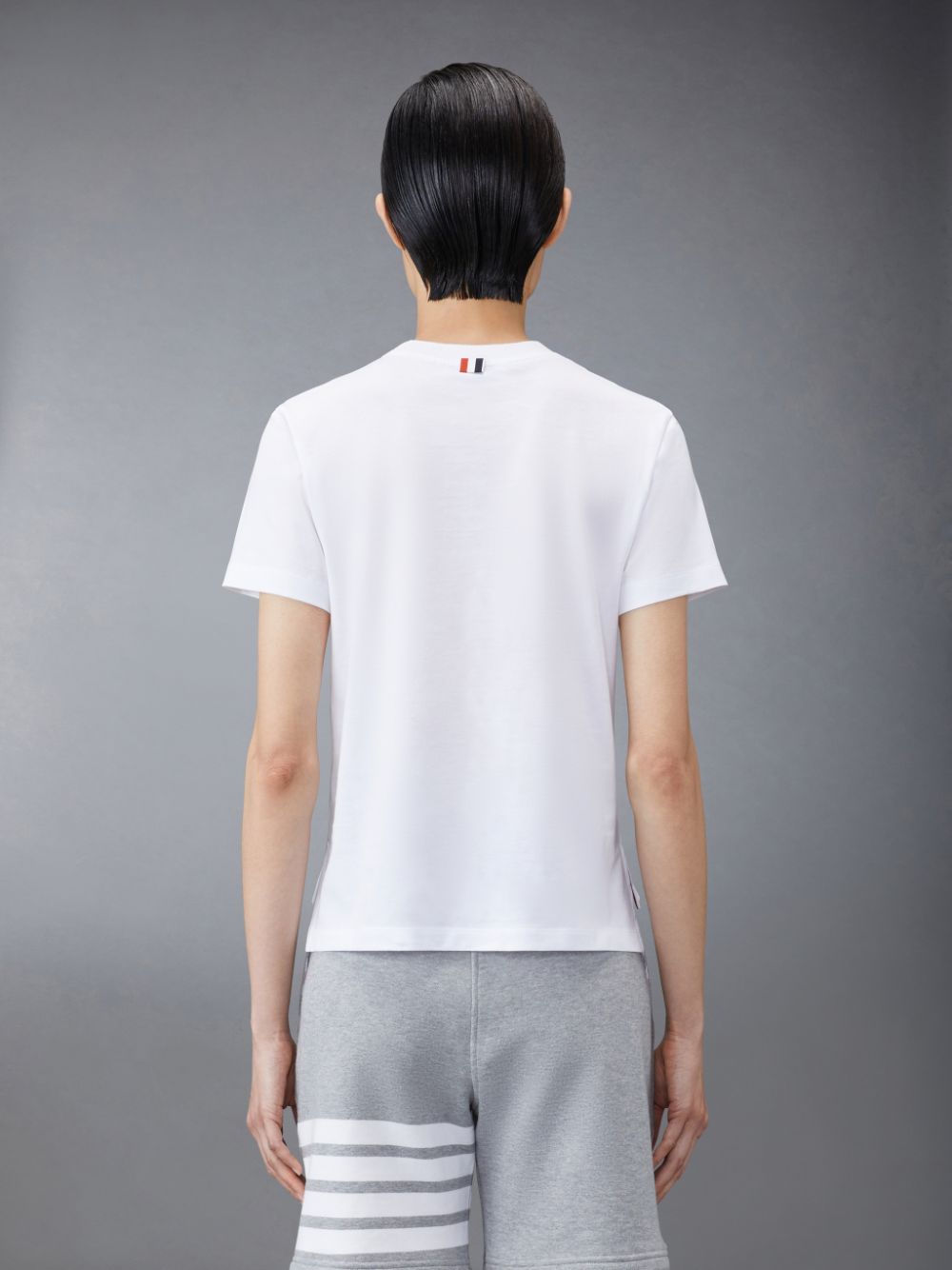 Thom Browne Jersey Relaxed Side Slit Women T Shirts White | YZV33S16695