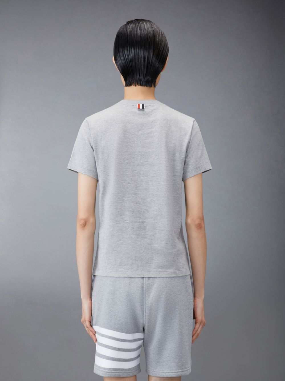 Thom Browne Jersey Relaxed Side Slit Women T Shirts Grey | DQA29Y34295