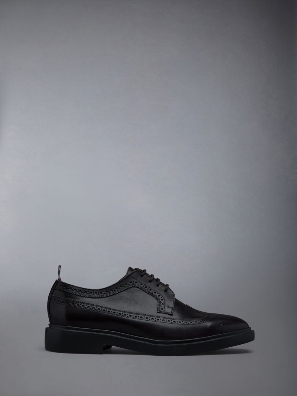 Thom Browne LONGWING W/ LIGHTWEIGHT RUBBER SOLE IN BOX CALF Men Brogue Shoes Brown | YKD32J78204