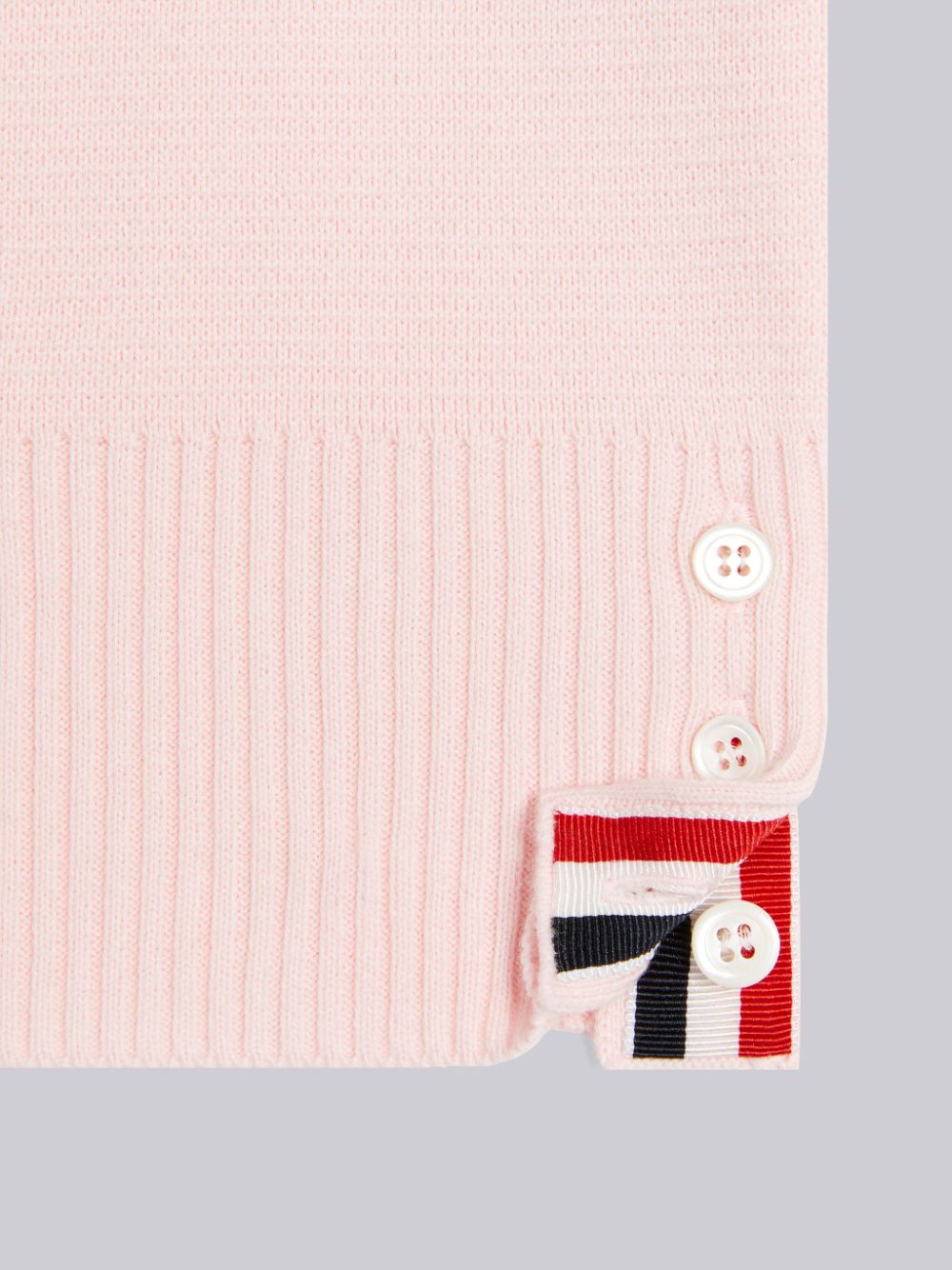 Thom Browne Light Pink Milano Stitch Cotton 4-Bar Crew Neck Boys's Pullover Pink | GWB92G44829