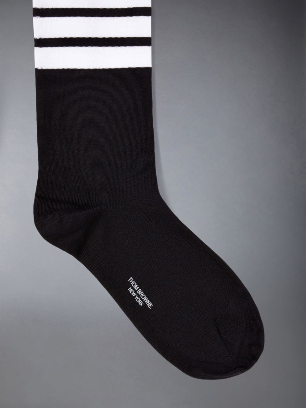 Thom Browne Lightweight Cotton Mid-calf 4-Bar Women Socks Black | CLX63Y32769