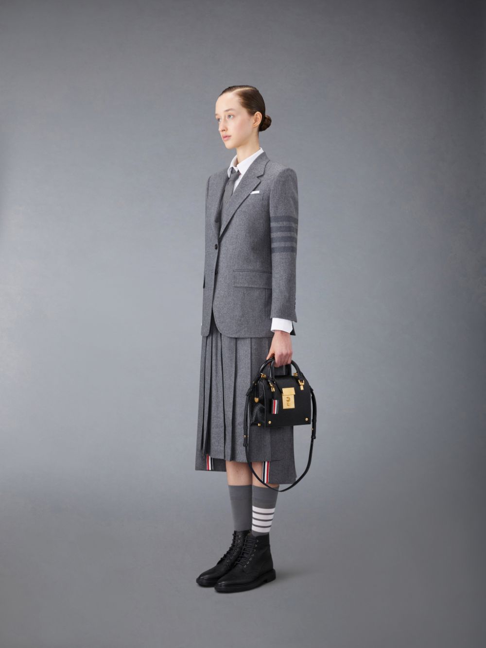 Thom Browne Lucido Mrs. Mini Women Tote Bags Black | UHD05Z16716