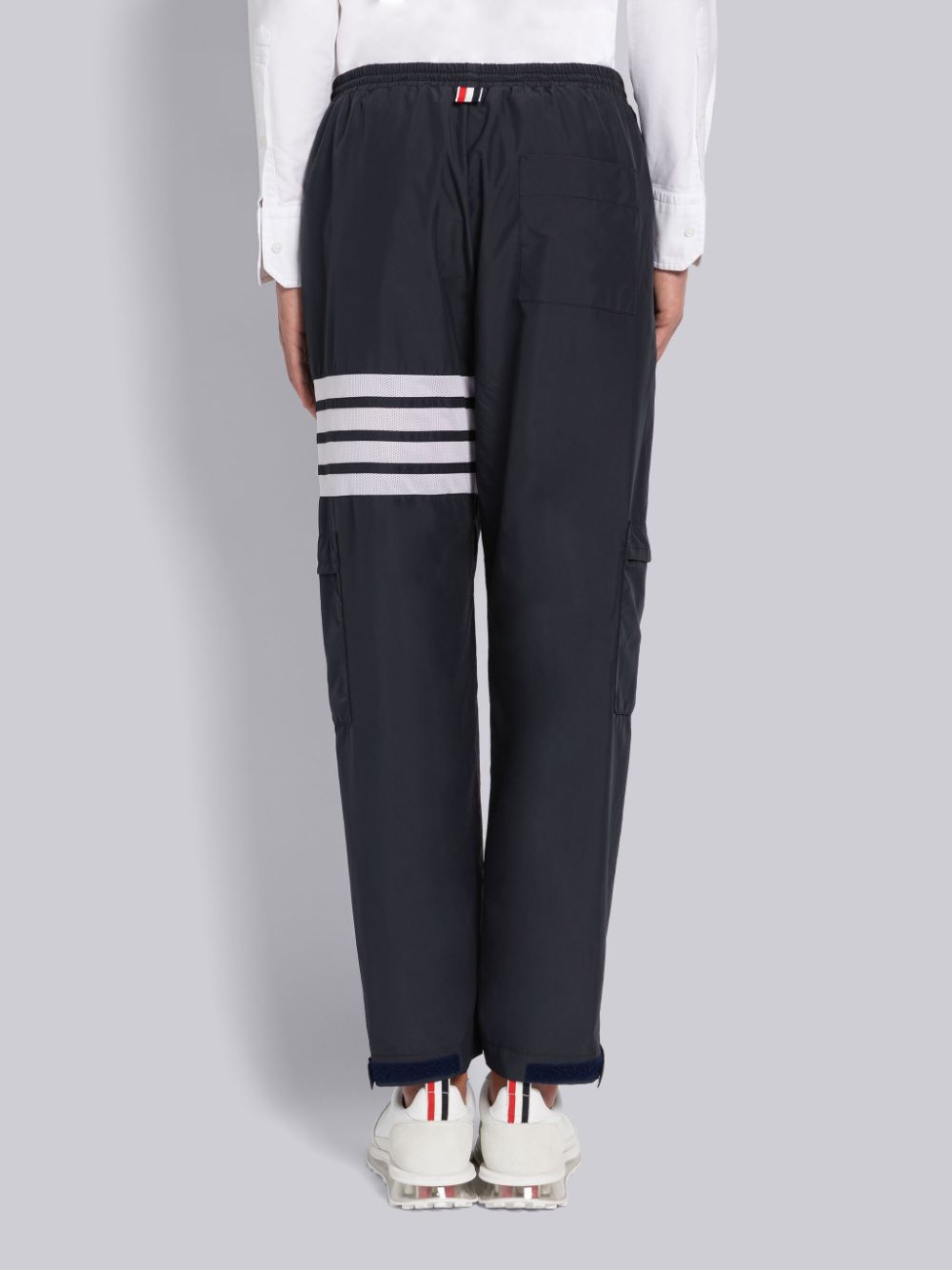 Thom Browne MILITARY RIPSTOP MESH 4-BAR PACKABLE Men Pants Blue | HBV05F57978