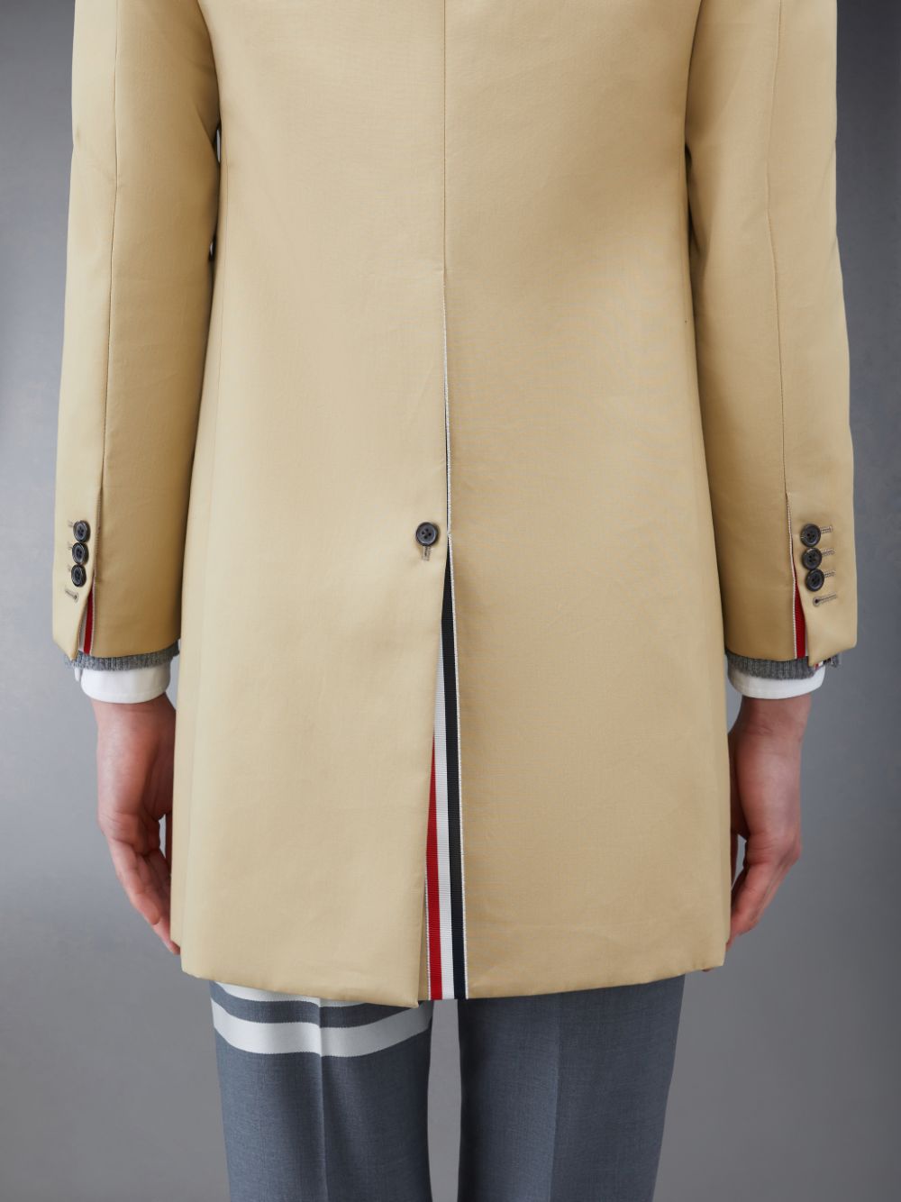 Thom Browne Mackintosh Bal Collar Men Coats Beige | BHS98L18232