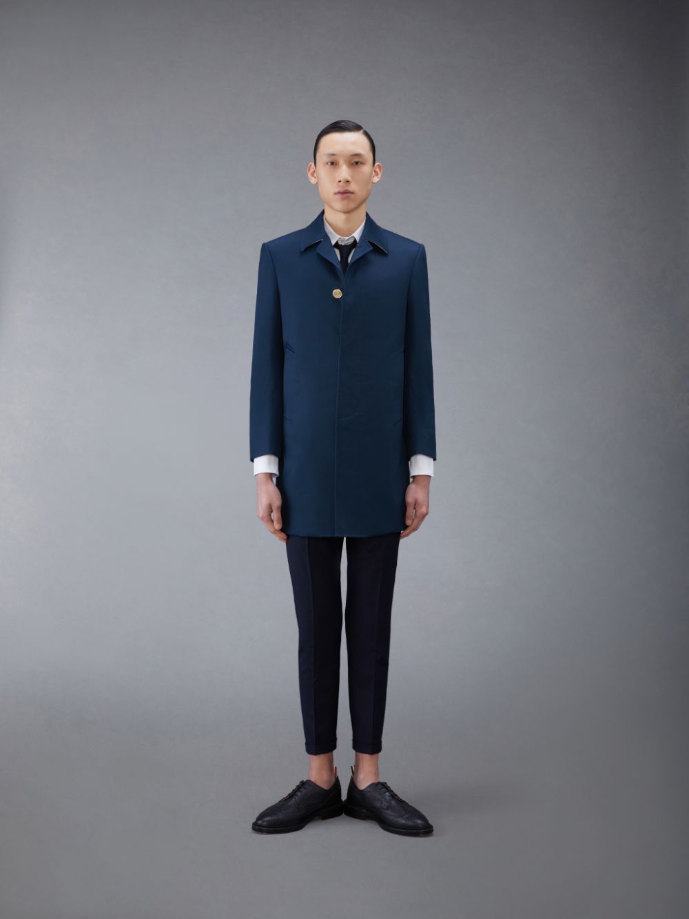 Thom Browne Mackintosh Bal Collar Men Coats Blue | VTI15B60509